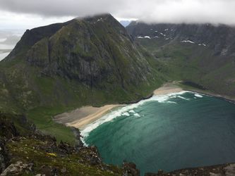 Kvalvika sett fra Ryten